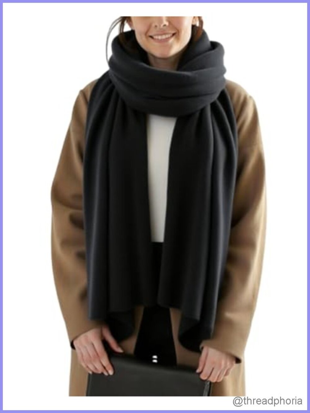Womens Chunky Oversized Winter Scarf Soft Acrylic Shawl Wrap